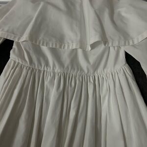 Burberry Cream Long Sleeve Dress